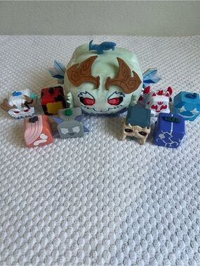 Lot of 9, Blox Fruits, 1 plush & 8 figures